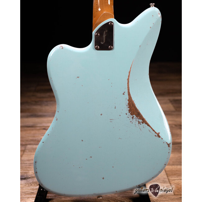 Fano JM6 Oltre Maple Neck Lollar P-90/Imperial Guitar w/ Gigbag – Sonic Blue