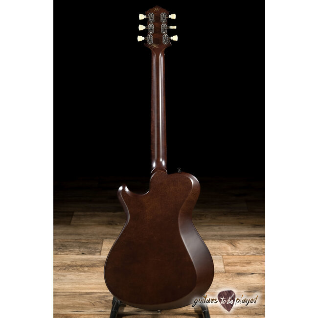 Knaggs Chena T2 Flame Top Semi-Hollow Guitar – Charcoal Burst