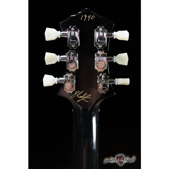 Knaggs Kenai T2 Flame Top Guitar w/ Brazilian Rosewood – Black Burst