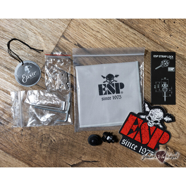 ESP E-II Horizon-III FR Floyd Rose Guitar w/ Case – See Thru Black Sunburst