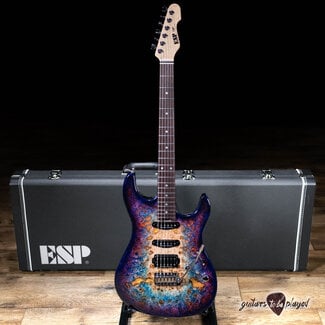 ESP ESP Japan Original Series Snapper CTM Poplar Burl – Nebula Pink Purple Burst