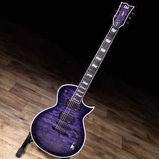ESP LTD ESP LTD EC-1000 Quilted Maple EMG Guitar – See Thru Purple Sunburst