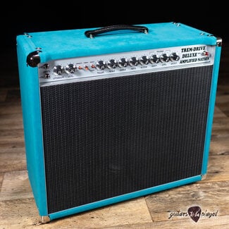 Amplified Nation Amplified Nation Trem-Drive Deluxe 22W 112 Combo Amp – Turquoise Suede