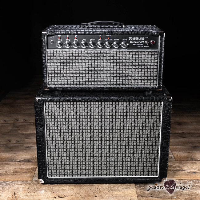 Amplified Nation Wonderland Overdrive V2 Tube-Rect. 50W Head & Cab – Black Croc