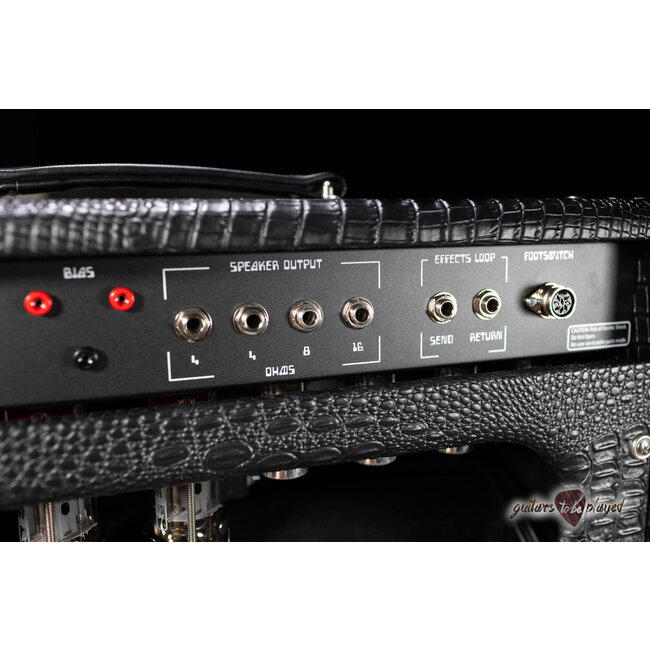 Amplified Nation Wonderland Overdrive V2 Tube-Rect. 50W Head & Cab – Black Croc