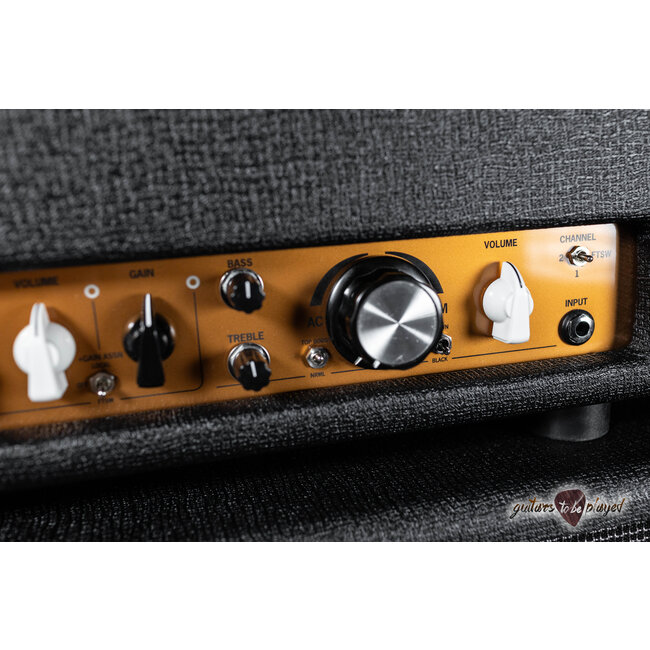 3rd Power Kitchen Sink 6VEL 40W Amp Head w/ 4-Button Footswitch – Black & Gold