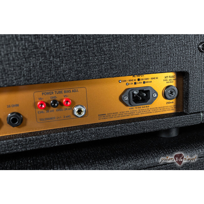 3rd Power Kitchen Sink 6VEL 40W Amp Head w/ 4-Button Footswitch – Black & Gold