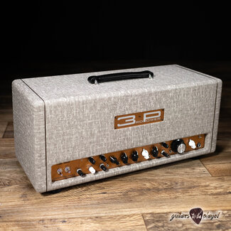3rd Power Amplification 3rd Power Kitchen Sink 6VEL 40W Amp Head w/ 4-Button Footswitch – Fawn & Gold