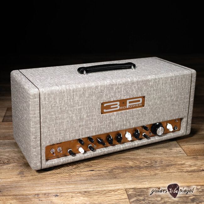 3rd Power Kitchen Sink 6VEL 40W Amp Head w/ 4-Button Footswitch – Fawn & Gold