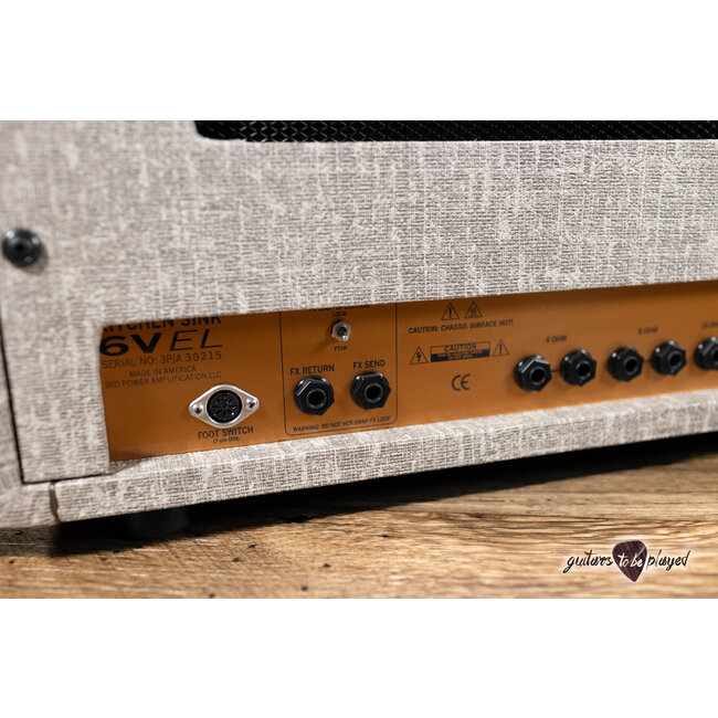 3rd Power Kitchen Sink 6VEL 40W Amp Head w/ 4-Button Footswitch – Fawn & Gold