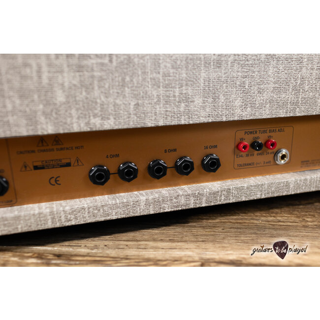 3rd Power Kitchen Sink 6VEL 40W Amp Head w/ 4-Button Footswitch – Fawn & Gold