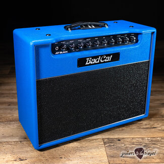 Bad Cat Used Bad Cat Jet Black 1x12 38W Tube Combo Amp w/ Footswitch & Cover – Blue