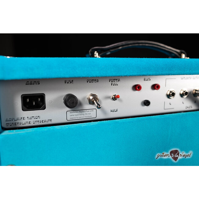 Amplified Nation Wonderland Overdrive Tube-Rectified 50W Combo – Turquoise Suede