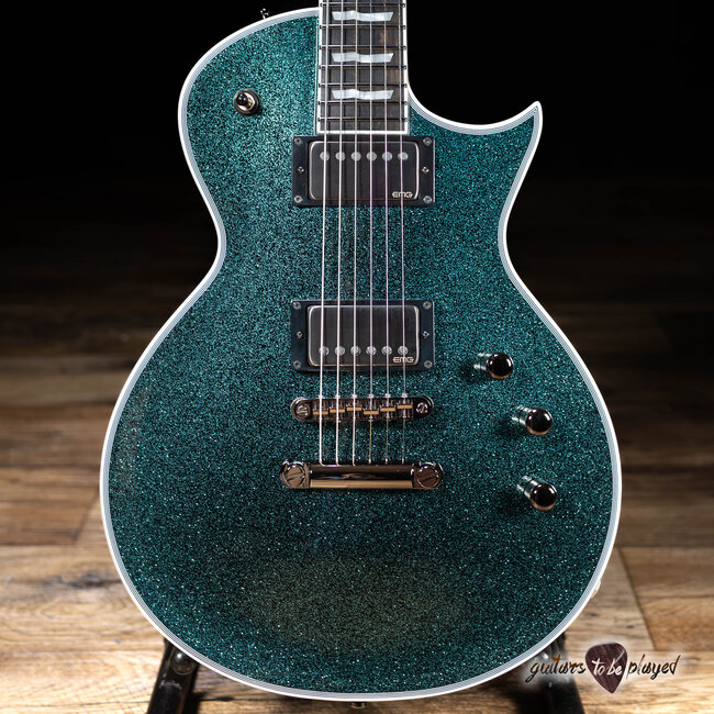 ESP E-II Eclipse DB EMG Guitar w/ Case – Granite Sparkle