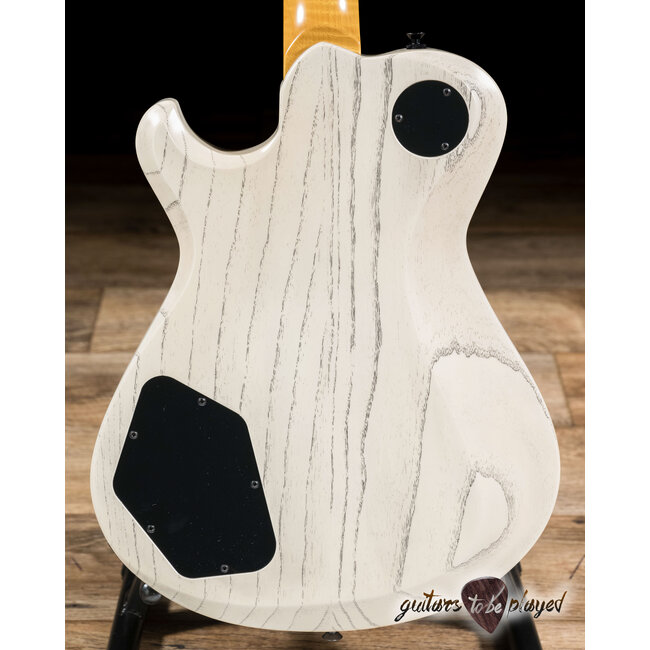 Knaggs Kenai Swamp Ash Center Purf TOM Guitar – Black/Crème Drift