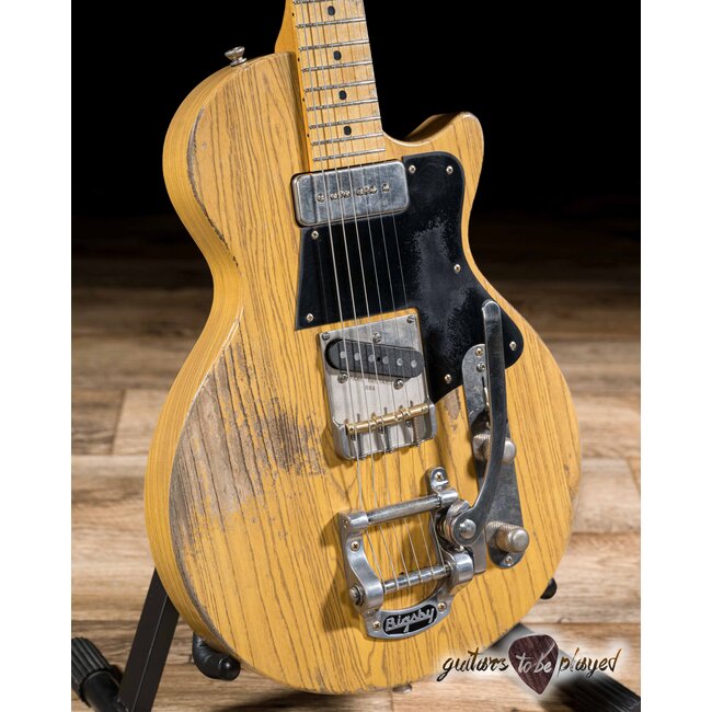 Fano SP6 Alt De Facto Swamp Ash Bigsby Guitar w/ Case – Butterscotch Blonde