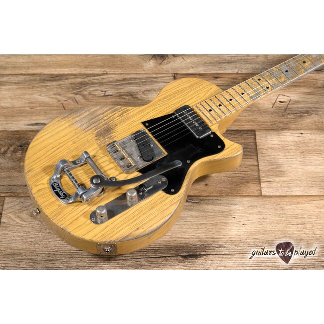 Fano SP6 Alt De Facto Swamp Ash Bigsby Guitar w/ Case – Butterscotch Blonde
