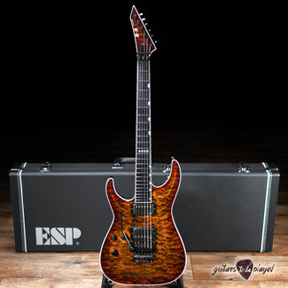 ESP ESP E-II Horizon FR-II Left-Handed Guitar w/ Case – Tiger Eye Sunburst (B-Stock)