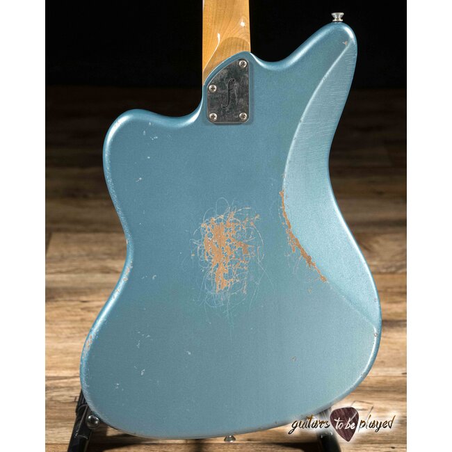 Fano JM6 Oltre TV Jones Classic/PowerTron Guitar w/ Gigbag – Ice Blue Metallic