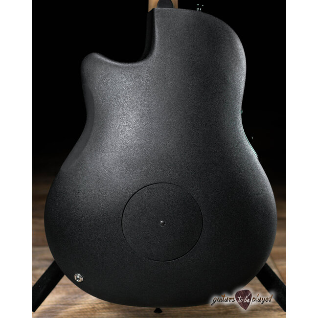 Ovation Elite TX Series 1778TX-5 Acoustic/Electric Guitar – Satin Black