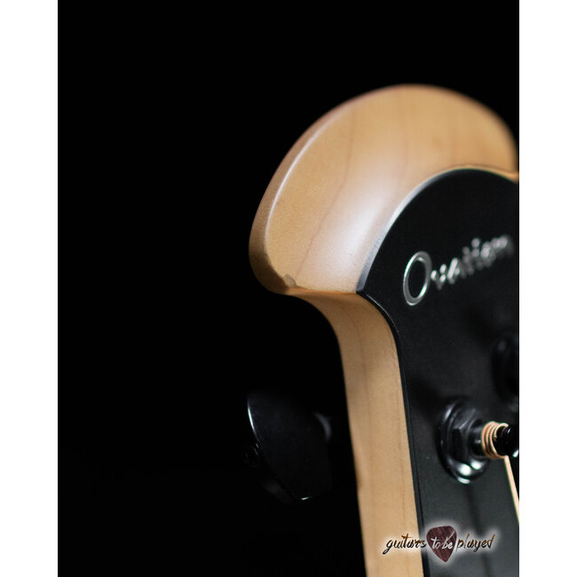 Ovation Elite TX Series 1778TX-5 Acoustic/Electric Guitar – Satin Black