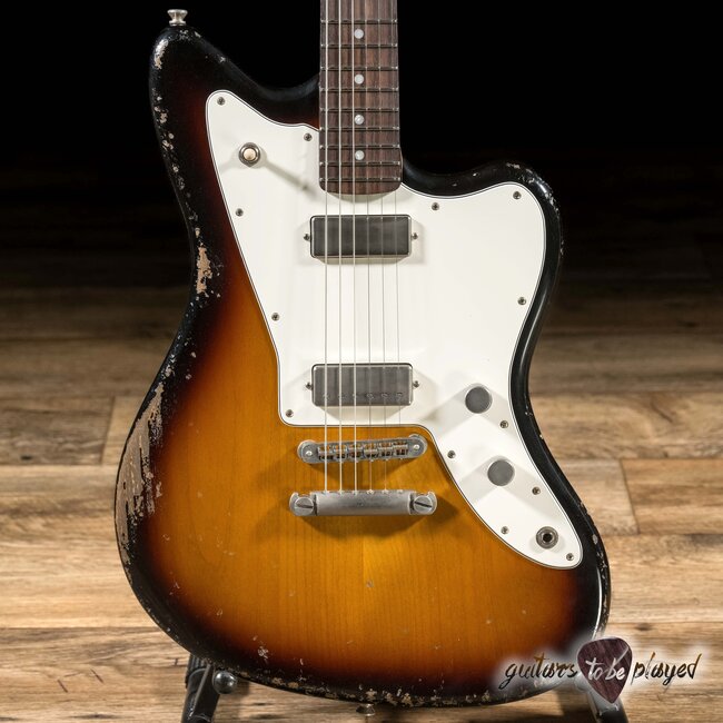 Fano JM6 Oltre Lollar Firebird & Mini Humbucker Guitar w/ Gigbag – Tobacco Burst
