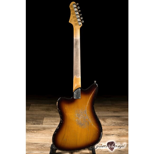 Fano JM6 Oltre Lollar Firebird & Mini Humbucker Guitar w/ Gigbag – Tobacco Burst