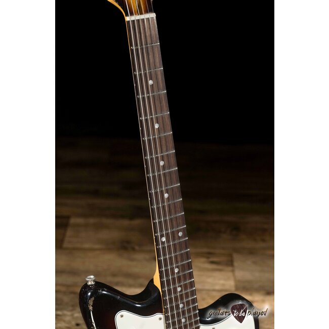 Fano JM6 Oltre Lollar Firebird & Mini Humbucker Guitar w/ Gigbag – Tobacco Burst