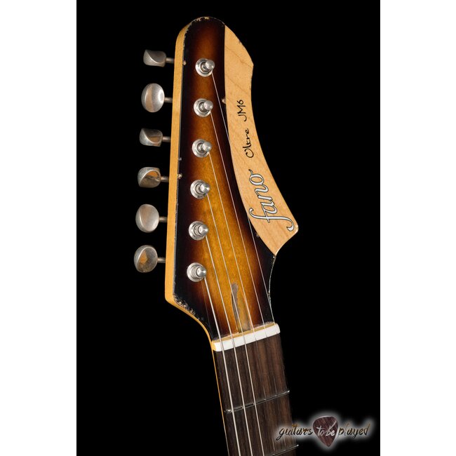 Fano JM6 Oltre Lollar Firebird & Mini Humbucker Guitar w/ Gigbag – Tobacco Burst