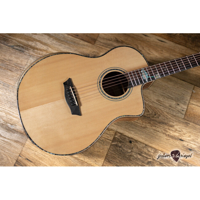 Washburn Allure SC56S Acoustic/Electric Guitar w/ Arm Bevel – Natural
