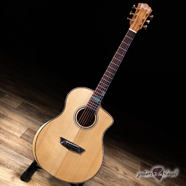 Washburn Allure SC56S Acoustic/Electric Guitar w/ Arm Bevel – Natural