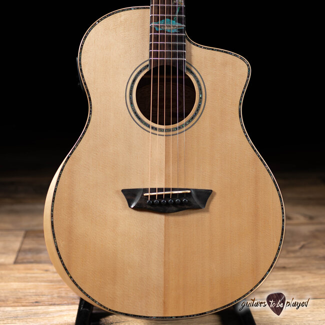 Washburn Allure SC56S Acoustic/Electric Guitar w/ Arm Bevel – Natural