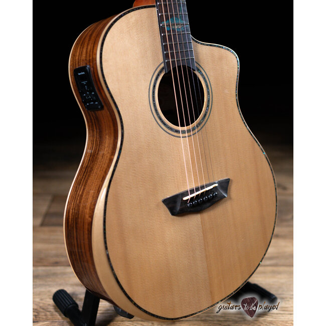 Washburn Allure SC56S Acoustic/Electric Guitar w/ Arm Bevel – Natural