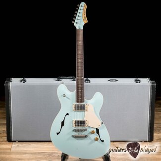 Fano Guitars Fano GF6 Alt de Facto Semi-Hollow Lollar El Rayo Guitar w/ Case – Blue Boy
