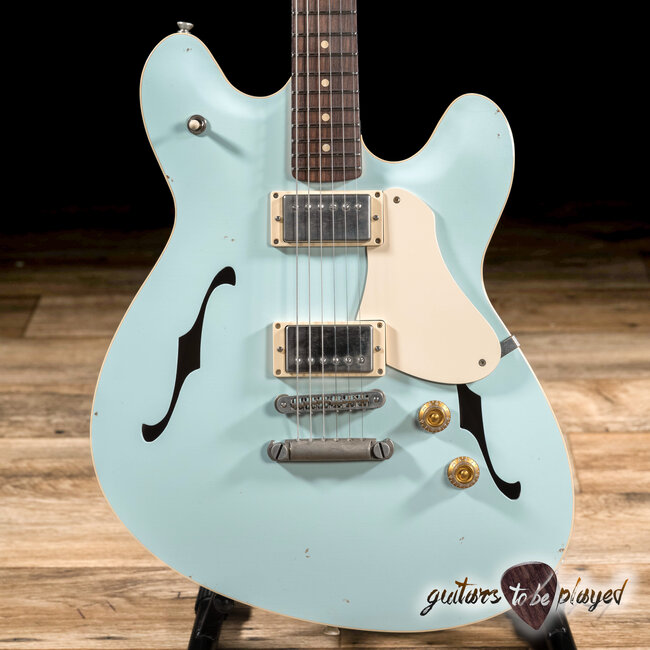 Fano GF6 Alt de Facto Semi-Hollow Lollar El Rayo Guitar w/ Case – Blue Boy