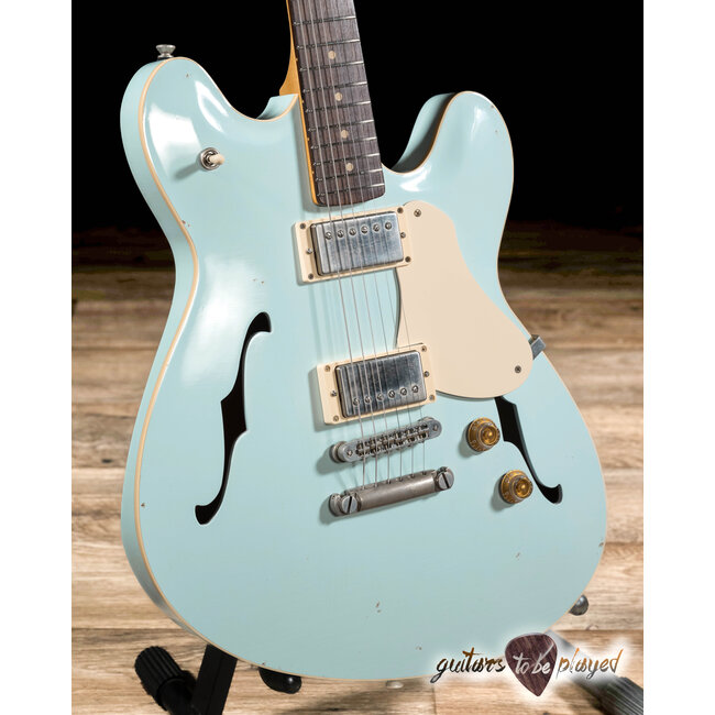 Fano GF6 Alt de Facto Semi-Hollow Lollar El Rayo Guitar w/ Case – Blue Boy