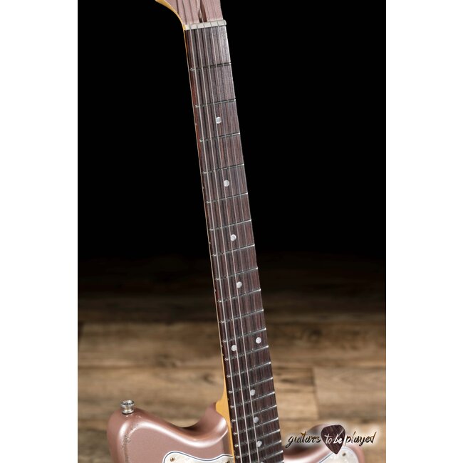 Fano JM6 Alt de Facto HSS Strat Trem Guitar w/ Hard Case – Rose Gold