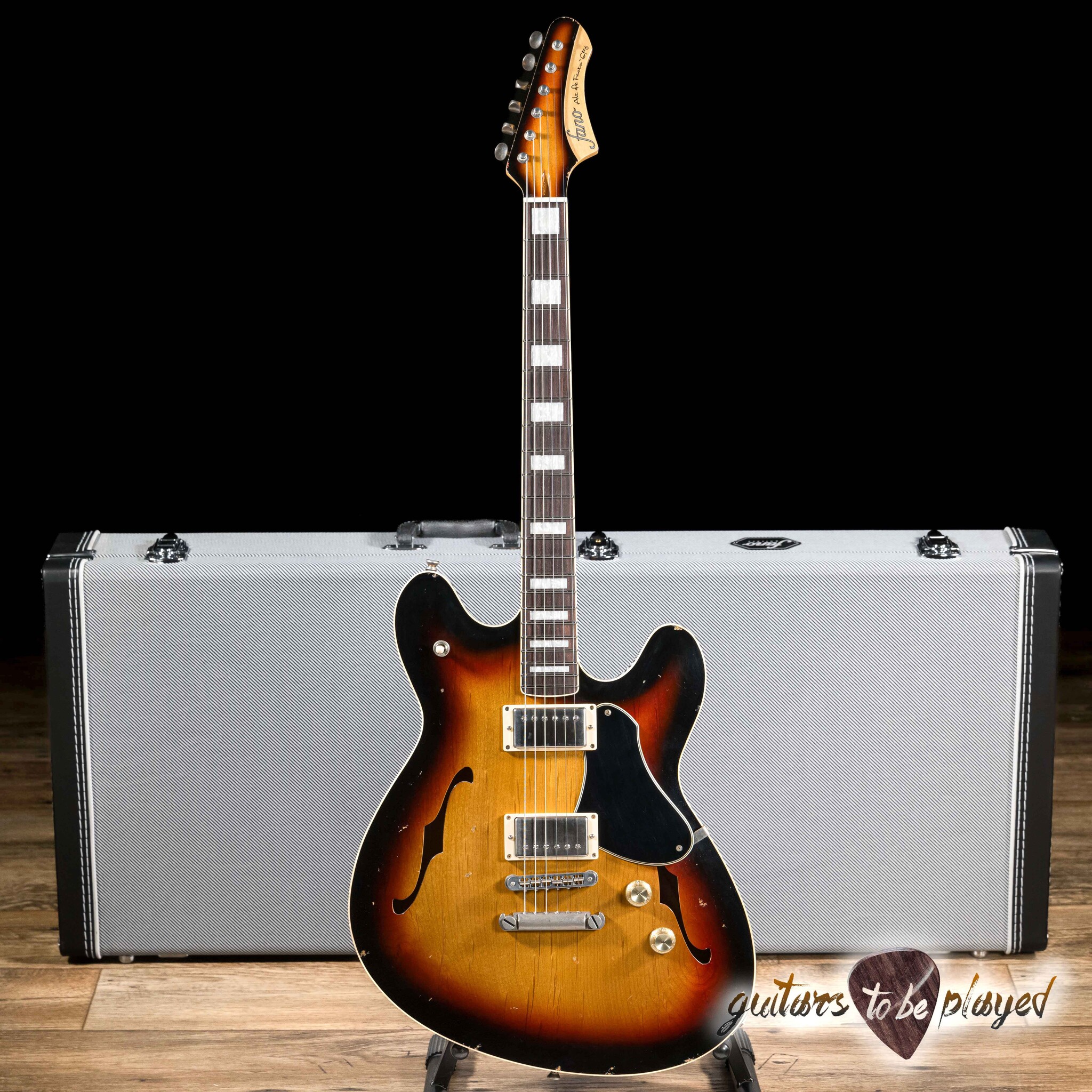 Fano GF6 Alt de Facto Lollar Imperial Semi-Hollow – 3-Tone