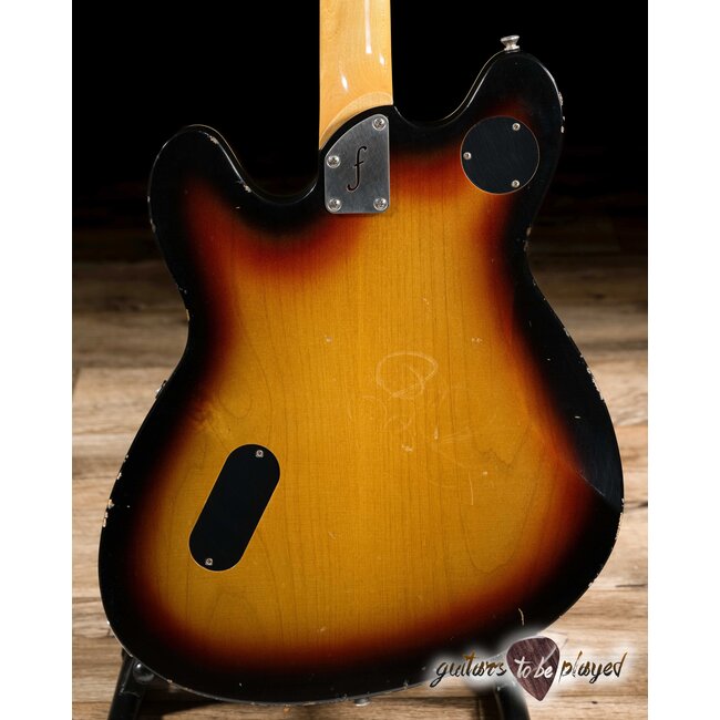 Fano GF6 Alt de Facto Lollar Imperial Semi-Hollow w/ Case – 3-Tone Sunburst