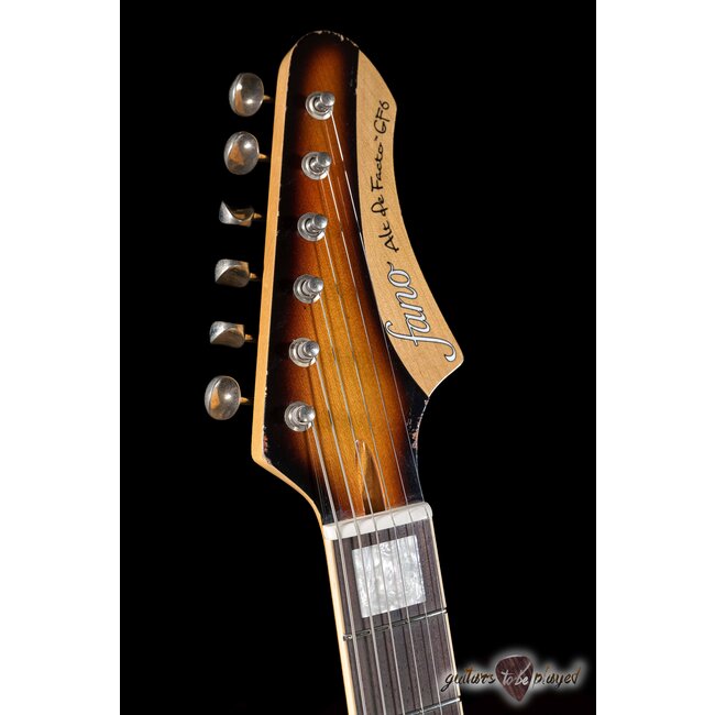 Fano GF6 Alt de Facto Lollar Imperial Semi-Hollow w/ Case – 3-Tone Sunburst