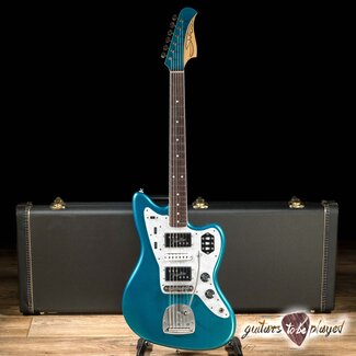 Shelton Electric Instruments Shelton GalaxyFlite Super III Pine Body w/ Fralins – Aquamarine Firemist