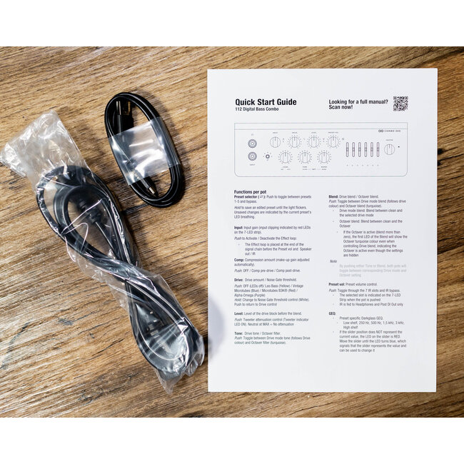 Darkglass DG112D Infinity 500 Watt 1x12” Bass Combo Amp