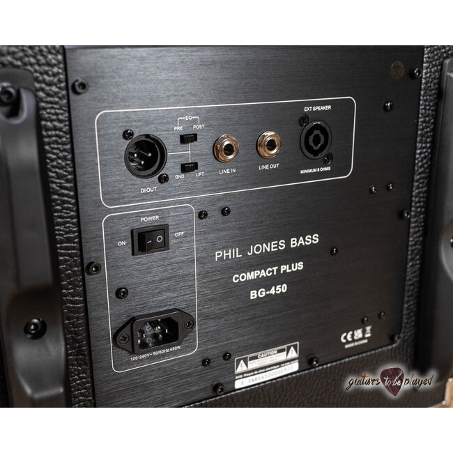 Phil Jones Bass BG-450 Suitcase Compact Plus 4x5” 300W Combo Amp w/ Cover –Black