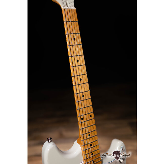 Fano MG6 Oltre Maple Neck Lollar P-90 Guitar w/ Gigbag – Olympic White