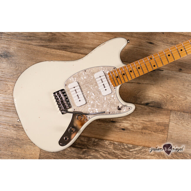 Fano MG6 Oltre Maple Neck Lollar P-90 Guitar w/ Gigbag – Olympic White