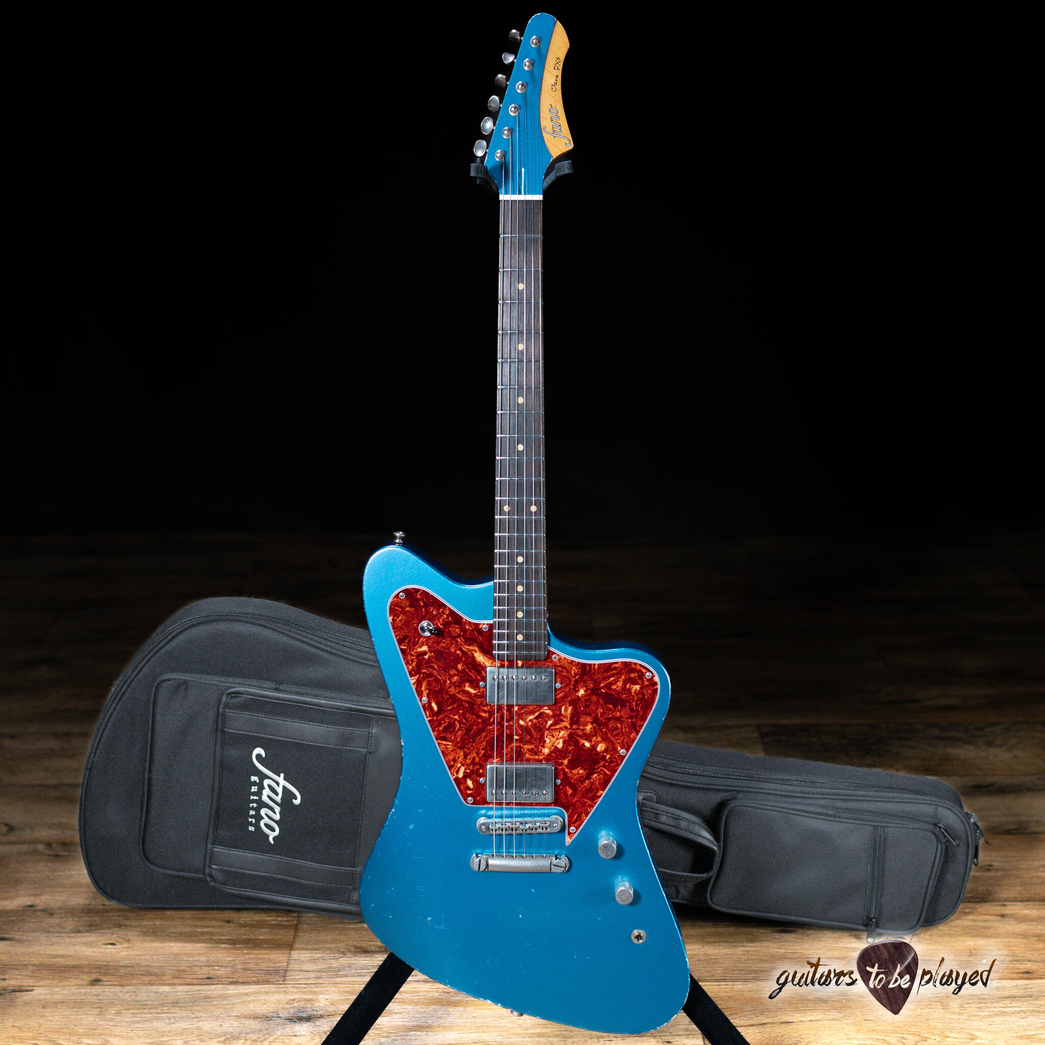 話題の人気 Guitar Humbucker Oltre PX6 Fano w/ Blue Placid Lake – Gigbag ギター