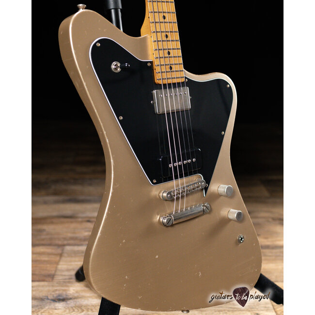 Fano PX6 Oltre Maple Neck Lollar Imperial/P-90 Guitar w/ Gigbag – Shoreline Gold