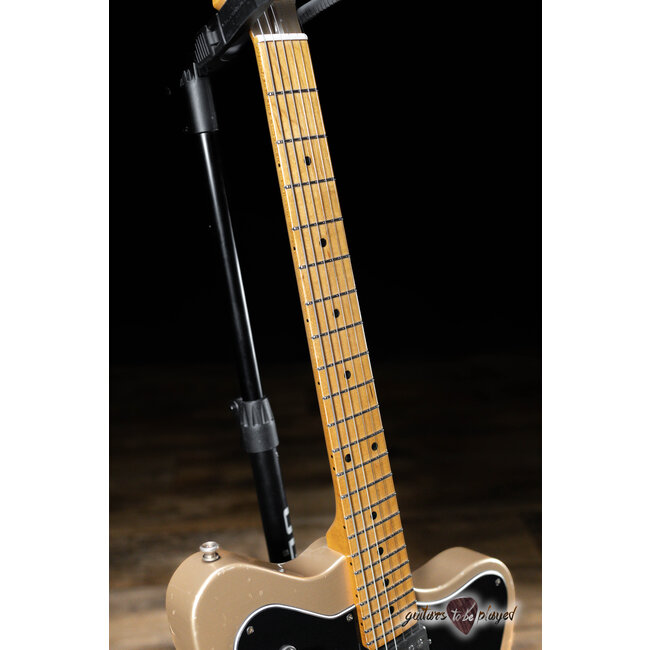 Fano PX6 Oltre Maple Neck Lollar Imperial/P-90 Guitar w/ Gigbag – Shoreline Gold