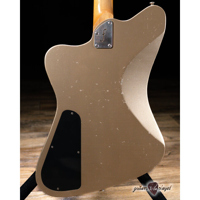 Fano PX6 Oltre Maple Neck Lollar Imperial/P-90 Guitar w/ Gigbag – Shoreline Gold