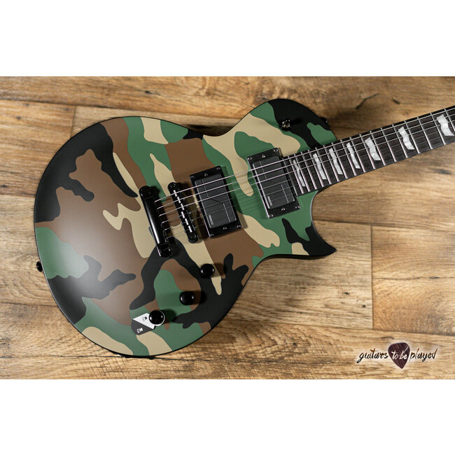 ESP LTD EC-1000 Fishman Fluence Guitar – Woodland Camo Satin